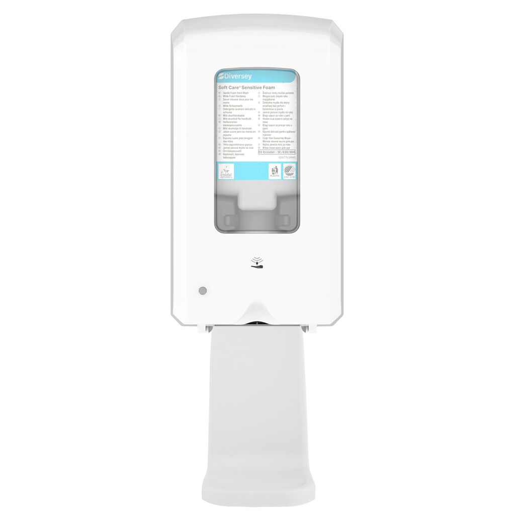 IntelliCare Touchless Dispenser 1stk. - Hvit - Bærekraftig og effektiv automatisk hånddoseringsløsning for håndpleie.